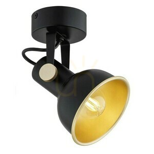 Vägglampa ARGON Lenora svart/guld E14 1x7W 8246 small 2