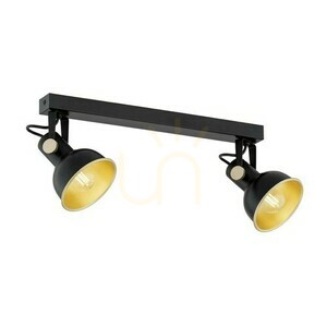 Plafond ARGON Lenora svart/guld 2xE14 SKU 7142 small 4