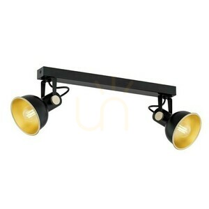 Plafond ARGON Lenora svart/guld 2xE14 SKU 7142 small 0