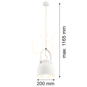 Pendellampa ARGON LOGAN beige E27 8280 small 3