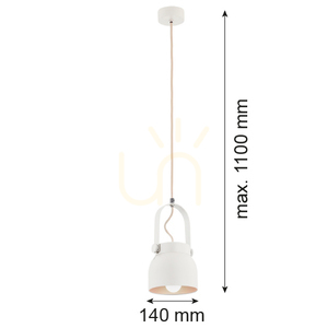 Pendellampa ARGON Logan beige E27 1-ljus 8290 small 3