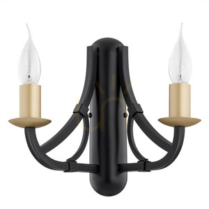 Vägglampa ARGON Lorenzo svart/guld 2xE14 SKU 7181 small 1
