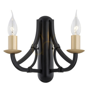 Vägglampa ARGON Lorenzo svart/guld 2xE14 SKU 7181 small 0