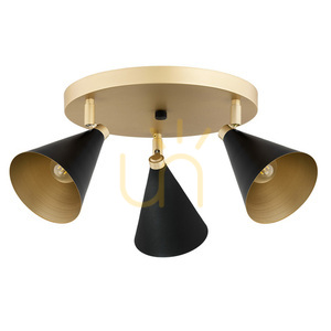 Plafond ARGON Lucinda svart/guld 3-ljus E14 6262 small 1