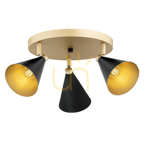 Plafond ARGON Lucinda svart/guld 3-ljus E14 6262 small 0