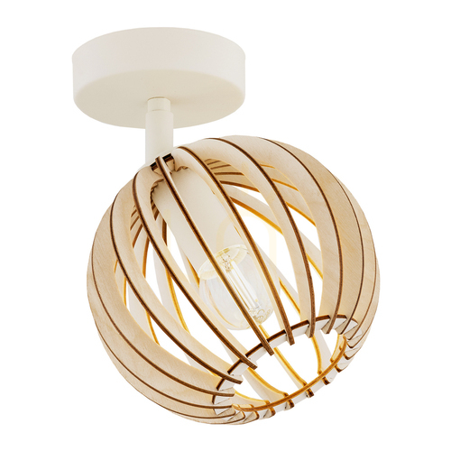 Kontrollera ARGON Vägglampa Parula Beige Trä E14 1x7W 8275