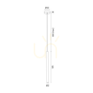 Pendellampa ARGON RIO röd LED 3000K 719 lm SKU 8331 small 5