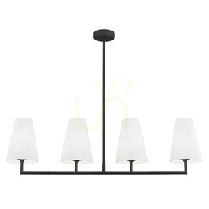Pendellampa ARGON Safiano vit svart 4-armad E27 SKU 1831 small 0