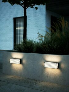 Fluktus 28 IP44 svart Nordlux vägglampa för utomhusbruk small 1