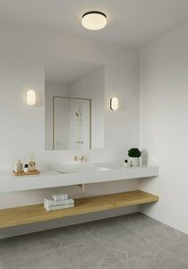 Foam vägglampa för badrum IP44 svart Nordlux small 1