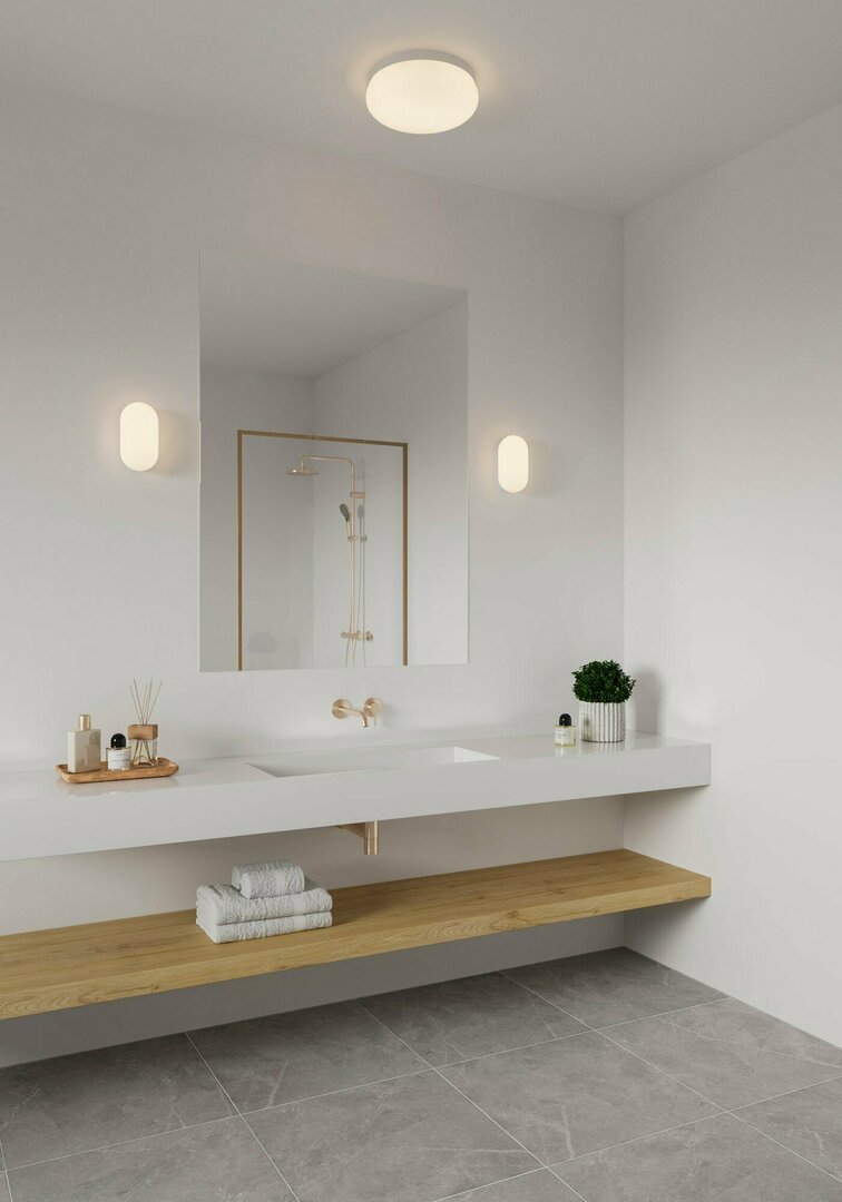 Utsikt Foam vägglampa för badrum IP44 vit Nordlux Foam vägglampa för badrum IP44 vit Nordlux