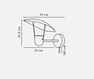 Fabiola vägglampa svart Nordlux small 3