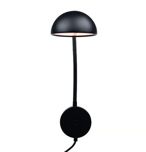 Nomi flexibel vägglampa för sovrum svart Nordlux small 3