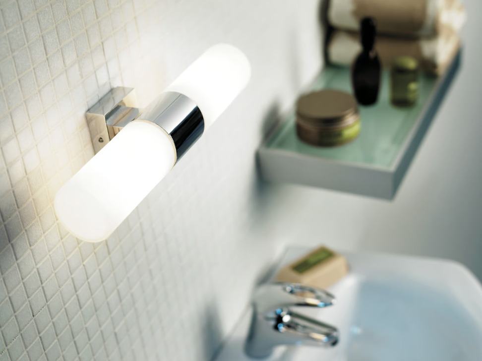 Utsikt Tangens dubbel vägglampa Krom Nordlux Tangens dubbel vägglampa Krom Nordlux