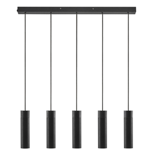 Nordlux Tilo 5-Spot taklampa, svart, metall och ask, 5x GU10 small 2