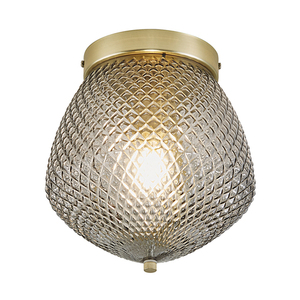 Nordlux Orbiform plafond – mässing och rökfärgat glas, E27, 23 cm small 0