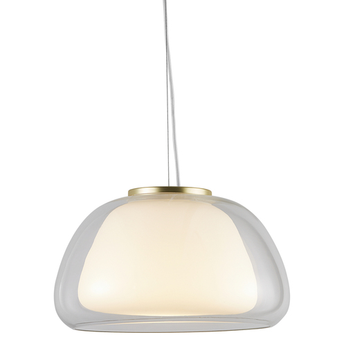 Kontrollera Nordlux Jelly pendellampa 39 cm – klarglas och vitt opalglas
