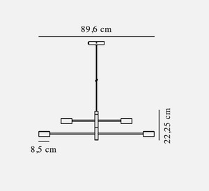 Clyde 4 pendellampa svart Nordlux small 5