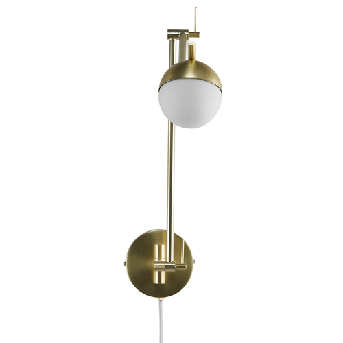 Kontrollera Contina vägglampa/plonk Mässing Nordlux