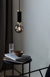 Galloway pendellampa svart Nordlux small 1