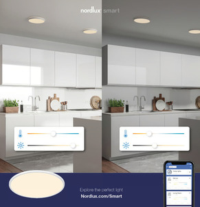 Takpanel Nordlux Oja 60 Smart LED 30 W 3500 lm 2700-6500 K Bluetooth vit Ø60 cm small 1