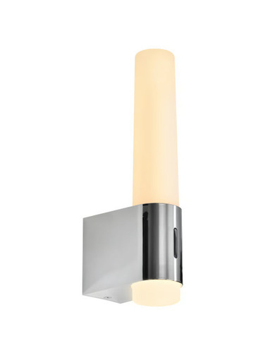 Kontrollera Nordlux Helva Night Krom vägglampa för badrum