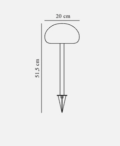 Sponge Spike Svart/vit utomhuslampa från Nordlux small 4