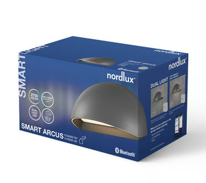 Arcus Smart vägglampa för utomhusbruk Grå Nordlux small 8