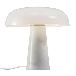 Bordslampa i blank vit marmor från Nordlux small 0