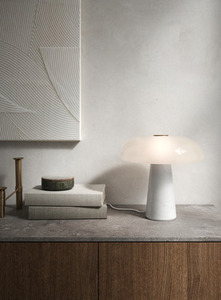 Bordslampa i blank vit marmor från Nordlux small 3