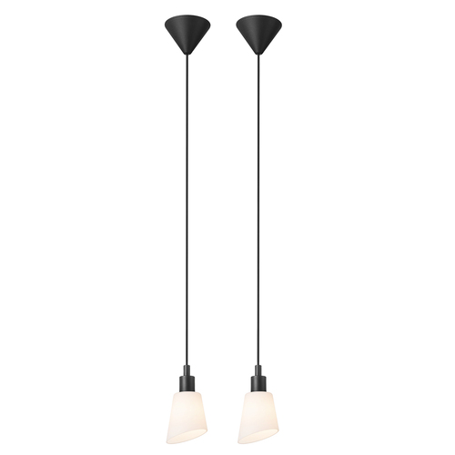Kontrollera Molli pendellampa Svart/Opal från Nordlux