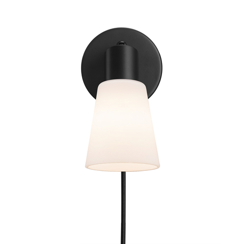 Kontrollera Cole vägglampa Svart/Opal Nordlux