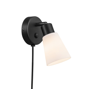 Cole vägglampa Svart/Opal Nordlux small 2