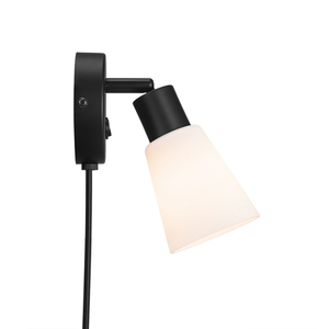 Cole vägglampa Svart/Opal Nordlux small 3