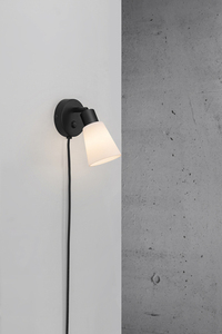 Cole vägglampa Svart/Opal Nordlux small 0