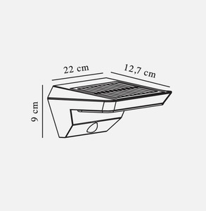 Nordlux Agena svart solcellsvägglampa för utomhusbruk med rörelsesensor small 5