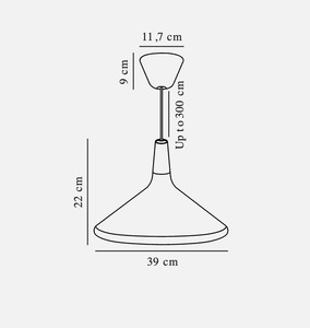 Nori 39 taklampa svart Nordlux small 3