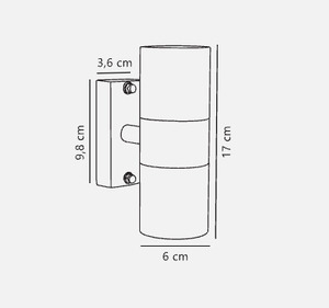 Tin vägglampa för utomhusbruk svart Nordlux small 2