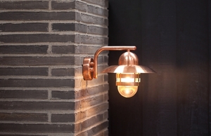 Nibe vägglampa Koppar Nordlux small 1