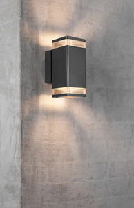 Elm vägglampa för utomhusbruk svart Nordlux small 2