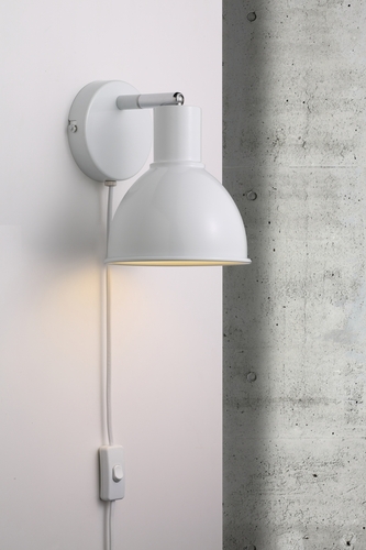 Kontrollera Pop vägglampa Vit Nordlux
