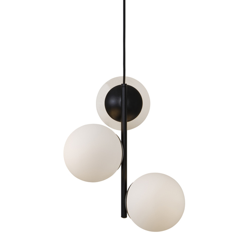 Kontrollera Lilly taklampa Svart/Opalwh. Nordlux