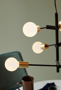 Josephine Pen. Svart/mässing Nordlux small 3