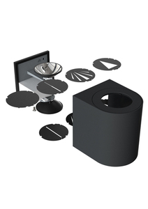 Canto 2 vägglampa för utomhusbruk Vit Nordlux small 4