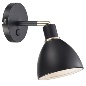 Nordlux Ray svart vägglampa i metall E14 25 W 63191003 small 2