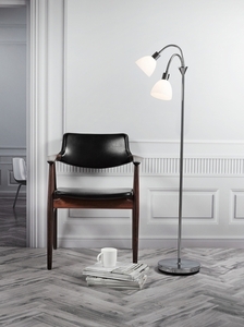 Ray golvlampa dubbel krom Nordlux small 1
