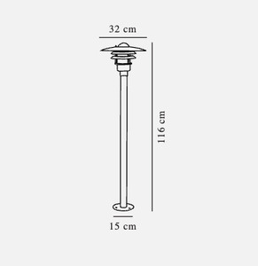 Lønstrup 32 stående trädgårdslampa svart Nordlux small 2
