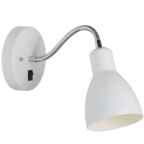 Kontrollera Cyclone Flex vägglampa Vit Nordlux