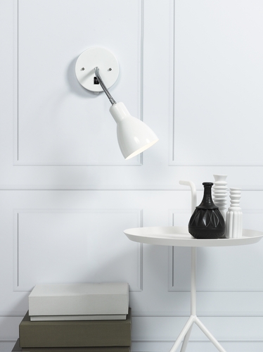 Kontrollera Cyclone Flex vägglampa Vit Nordlux