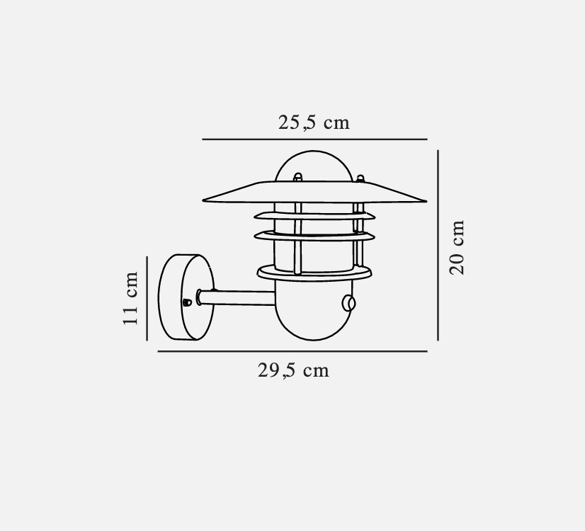 Display Utomhus vägglampa med rörelsesensor Agger Galv Nordlux Utomhus vägglampa med rörelsesensor Agger Galv Nordlux
